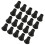 20Pcs Drum Rubber Replacement Feet Black Drum Stand Floor Protectors 10