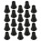 20Pcs Drum Rubber Replacement Feet Black Drum Stand Floor Protectors 8