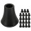 20Pcs Drum Rubber Replacement Feet Black Drum Stand Floor Protectors 4