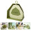 1Set Compact Green Table Squeegee Dustpan Cleaning Tool for Office 5