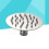 1Tête De Douche Inox Durable Argentée 2