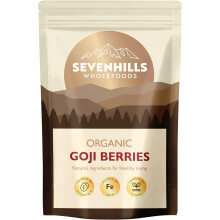 Sevenhills Wholefoods Organic Raw Goji Berries 500g 100% Pure & Natural snacking baking cereals porridge GMO-free Gluten-free Wolfberries