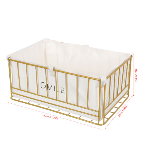 Desktop Wire Storage Bin Metal Organizer For Home Office 1pack 1