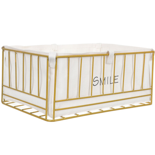 Desktop Wire Storage Bin Metal Organizer For Home Office 1pack 2