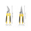 Durable Tin Snips With Dualcolor Grip For Industrial Use 2pcs 2