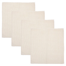 4Pcs DIY Linen Embroidery Gridding Fabric Beige for Needlework