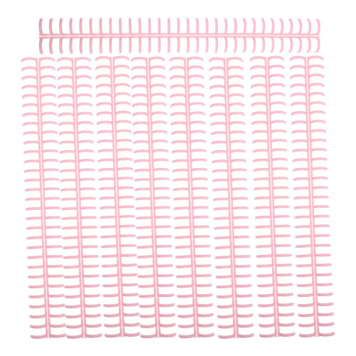 10Pcs Durable Pink Comb Binding Rings for Notebooks Document Binding