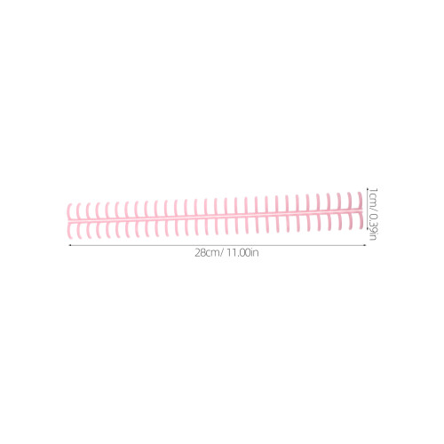 10Pcs Durable Pink Comb Binding Rings for Notebooks Document Binding 1