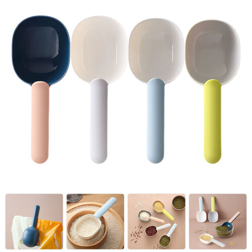 4Pcs ABS Plastic Measuring Spoons Set Assorted Colors for Kitchen 2