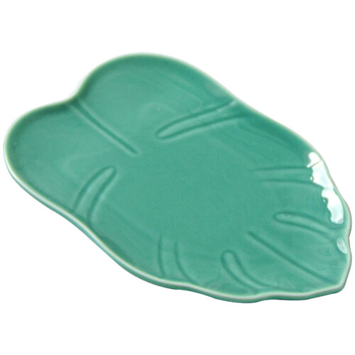 Leaf-Shaped Ceramic Plate Appetizer Tray Serving Platters For Fruit 2