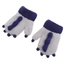 1 Pair Of Winter Warm Gloves Kids Glove Thick Cartoon Finger Gloves