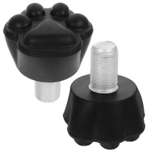 2Pcs Assorted Color Rubber Roller Skates Brake Adjustable Toe Stopper