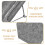 Grey Felt Martial Arts Belt Hanger Wall-Mounted Storage Organizer 5
