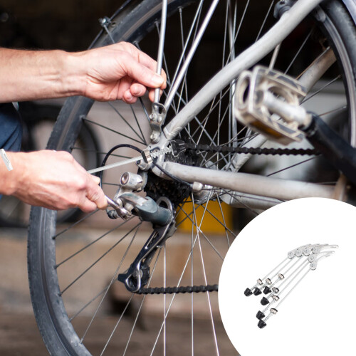 3 Pairs Bicycle Quick Release Hub Component Aluminum Alloy 1