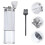 Portable Manual Coffee Grinder Ceramic 1set 6.9x2.1x2.1in 8