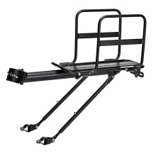 1Pc Lightweight Black Bike Rear Luggage Rack Durable Cargo Holder