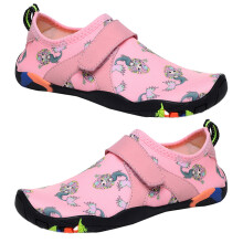 1Pair Pink Kids Beach Shoes Durable Snorkeling Swimming Diving Shoes