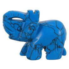 Elephant Crystalen Sculptuur Standbeeld Handgemaakt Edelsteen Figuur