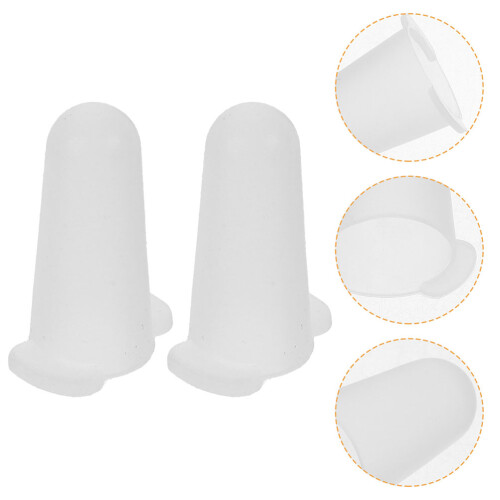 4Pièces Capuchons Silicone Blancs Pour À 2