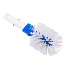 Pool Cleaning Brush with Steel Bristles for Steps and Corners, Ergonomic Grip, Compact Size