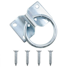 Heavy Duty Horse Trailer Tie Ring with Screws, Metal Wall Mounted Ring Hook for Stable Use