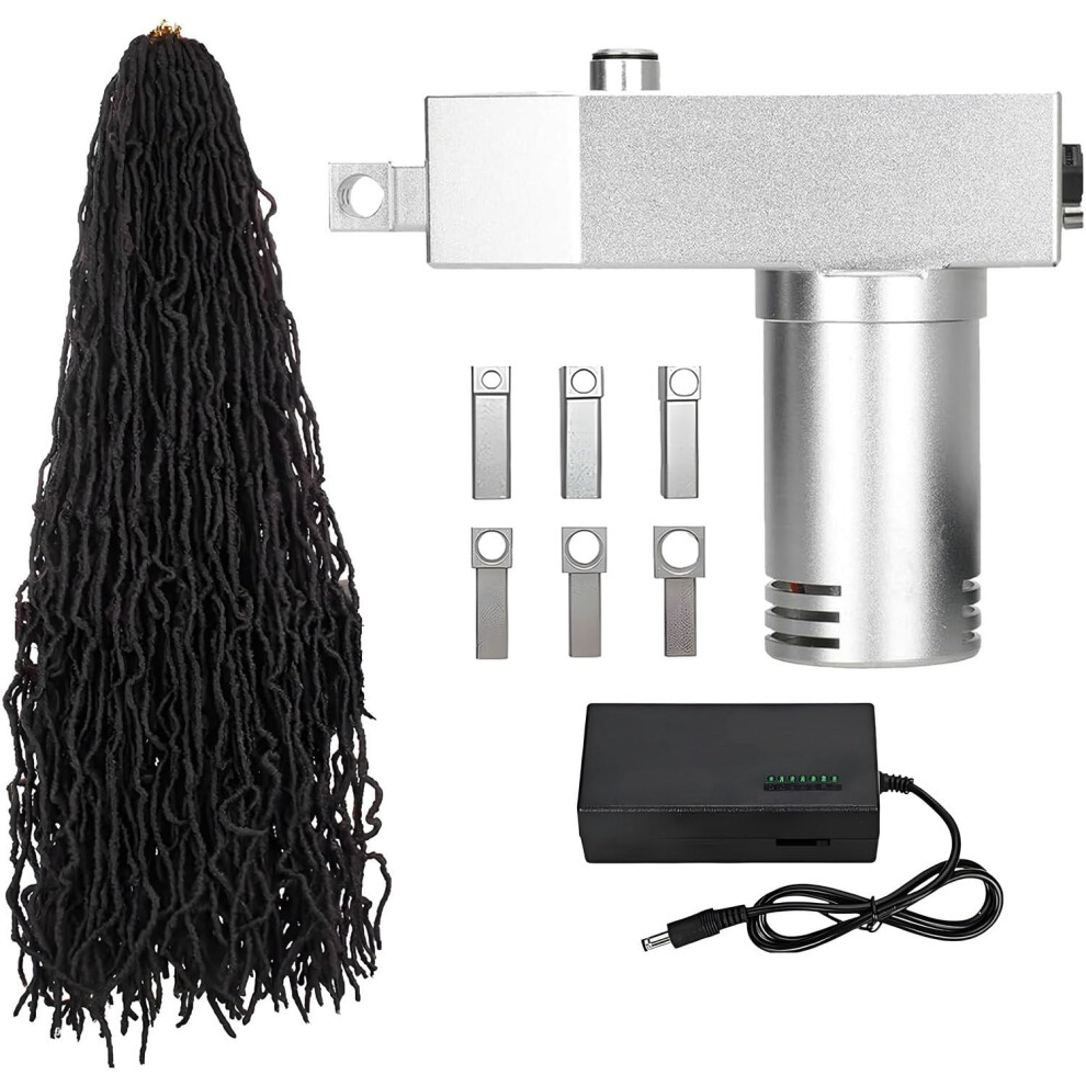 Unisex Automatic Dreadlock Machine With Multiple Barrel Sizes, Adjustable Twist Speed And 6 Holes