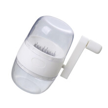 Manual Food Chopper Garlic Masher with Ergonomic Rotary Handle Easy Clean for Nuts Vegetables Spices