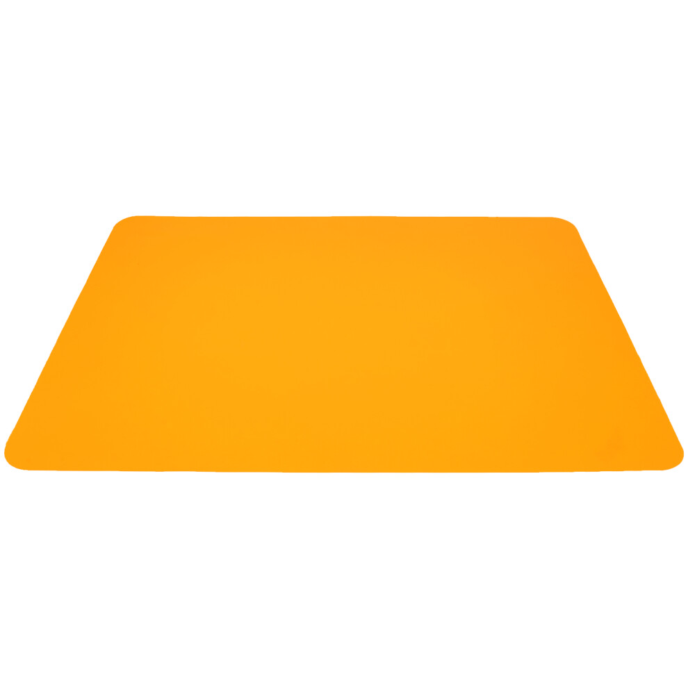 Multifunctional Pvc Placemat For Kids Non-Slip Dining Mat Orange Inoomp
