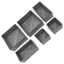 6pcs Sock Underwear Organizers Underwear Storage Boxes Socks Organizer