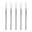 10Pcs Black Eyeliner Lipstick Brush Makeup Applicator for Precise Use 1