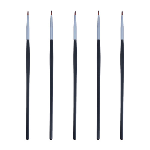 10Pcs Black Eyeliner Lipstick Brush Makeup Applicator for Precise Use