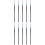 10Pcs Black Eyeliner Lipstick Brush Makeup Applicator for Precise Use 6