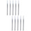 10Pcs Black Eyeliner Lipstick Brush Makeup Applicator for Precise Use 8