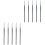 10Pcs Black Eyeliner Lipstick Brush Makeup Applicator for Precise Use 4