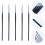 10Pcs Black Eyeliner Lipstick Brush Makeup Applicator for Precise Use 11