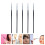 10Pcs Black Eyeliner Lipstick Brush Makeup Applicator for Precise Use 9