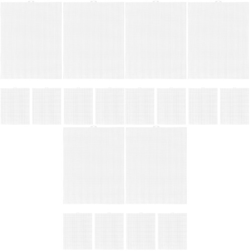 18Pcs White Plastic Canvas Sheets for DIY Embroidery Crochet Quilting 2