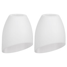 2Pcs Decorative White Plastic Lampshade for Home Table and Floor Lamps