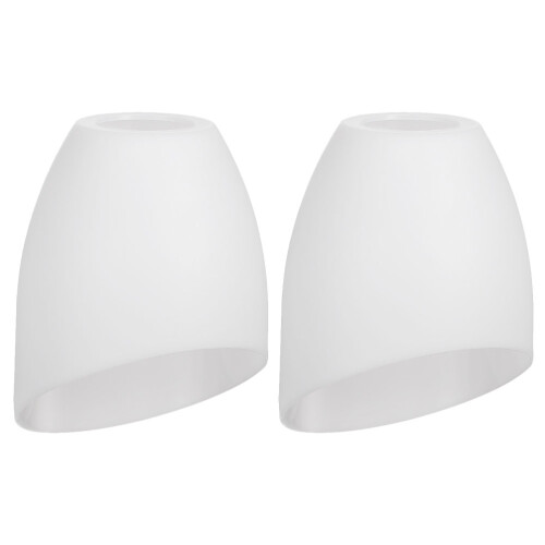 2Pcs Decorative White Plastic Lampshade for Home Table and Floor Lamps