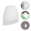 2Pcs Decorative White Plastic Lampshade for Home Table and Floor Lamps 3