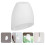 2Pcs Decorative White Plastic Lampshade for Home Table and Floor Lamps 5