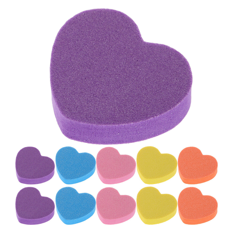 Inoomp 50Pcs Sponge Nail Buffers Nail File Blocks For Daily Use Manicure Art