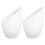 2Pcs Decorative White Plastic Lampshade for Home Table and Floor Lamps 4