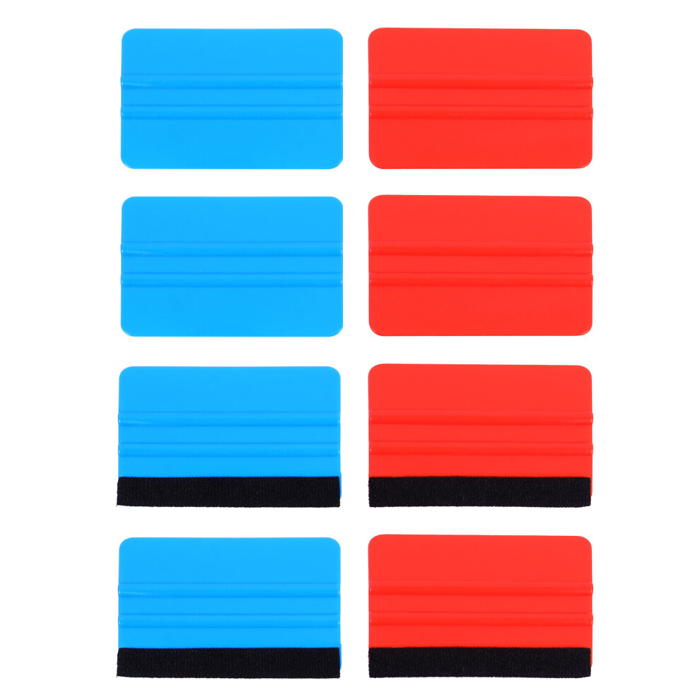 8Pcs Vehicle Scraper And Decal Applicator Tool With Soft Flannel Grip 3164077270364