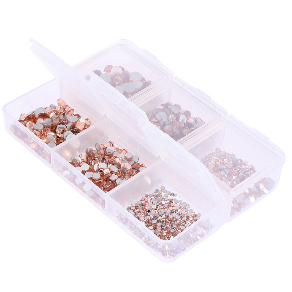 Inoomp Gold Nail Supplies Flatback Rhinestones For Crafting Rose