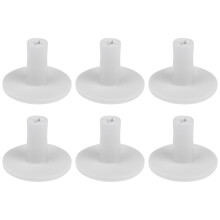 6Pièces Accessoires Golfs Tpr Blancs Tees Pour Pratique Et Rangement