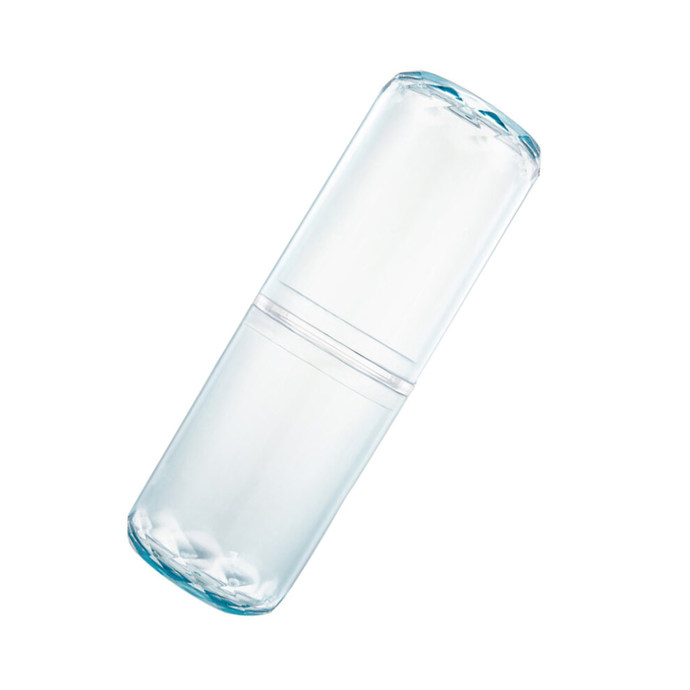 Solustre Blue 1Pc Travel Toothpaste Cup Lightweight Toothbrush Organizer