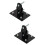 2 Pcs Bike Front Basket Mounting Rack Frame Support Bracket Black 7