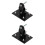 2 Pcs Bike Front Basket Mounting Rack Frame Support Bracket Black 5