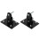 2 Pcs Bike Front Basket Mounting Rack Frame Support Bracket Black 2